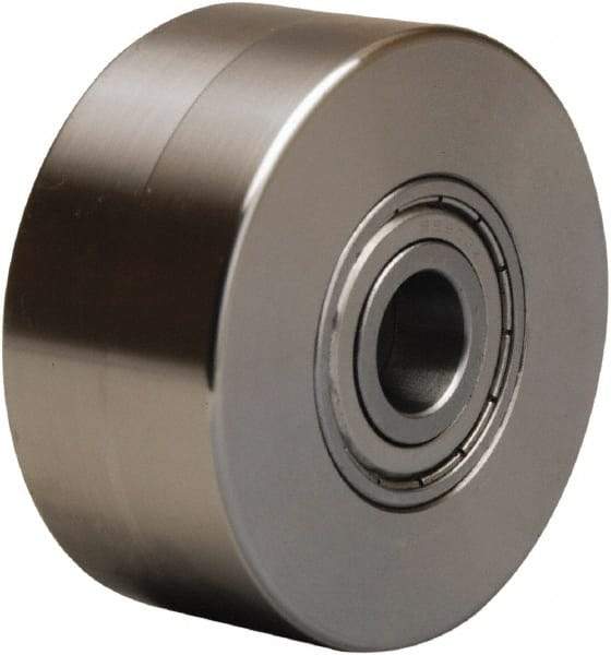 Hamilton - 3 Inch Diameter x 1-3/8 Inch Wide, Stainless Steel Caster Wheel - 450 Lb. Capacity, 1-9/16 Inch Hub Length, 1/2 Inch Axle Diameter, Delrin Bearing - Apex Tool & Supply