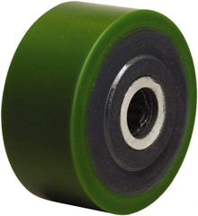 Hamilton - 3-1/4 Inch Diameter x 1-1/2 Inch Wide, Polyurethane on Cast Iron Caster Wheel - 475 Lb. Capacity, 1-5/8 Inch Hub Length, 5/8 Inch Axle Diameter, Straight Roller Bearing - Apex Tool & Supply