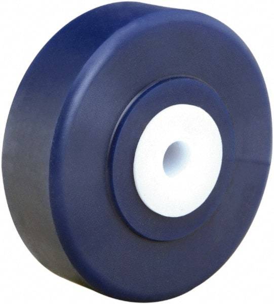 Hamilton - 4 Inch Diameter x 1-1/4 Inch Wide, Polyurethane Caster Wheel - 500 Lb. Capacity, 1-3/8 Inch Hub Length, 5/8 Inch Axle Diameter, Straight Roller Bearing - Apex Tool & Supply