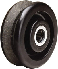 Hamilton - 4 Inch Diameter x 1-1/2 Inch Wide, Phenolic Caster Wheel - 380 Lb. Capacity, 1-5/8 Inch Hub Length, 1-3/16 Inch Axle Diameter, Plain Bore Bearing - Apex Tool & Supply