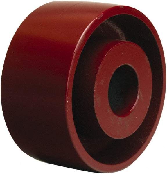 Hamilton - 4-1/4 Inch Diameter x 2-1/2 Inch Wide, Cast Iron Caster Wheel - 1,200 Lb. Capacity, 3-1/4 Inch Hub Length, 1-15/16 Inch Axle Diameter, Plain Bore Bearing - Apex Tool & Supply