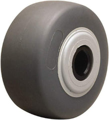 Hamilton - 4 Inch Diameter x 2 Inch Wide, Rubber on Thermoplastic Caster Wheel - 300 Lb. Capacity, 2-3/16 Inch Hub Length, 5/8 Inch Axle Diameter, Straight Roller Bearing - Apex Tool & Supply