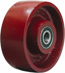 Hamilton - 5 Inch Diameter x 2 Inch Wide, Cast Iron Caster Wheel - 1,300 Lb. Capacity, 2-1/4 Inch Hub Length, 1/2 Inch Axle Diameter, Precision Ball Bearing - Apex Tool & Supply
