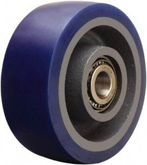 Hamilton - 5 Inch Diameter x 2 Inch Wide, Polyurethane on Cast Iron Caster Wheel - 840 Lb. Capacity, 2-1/4 Inch Hub Length, 3/4 Inch Axle Diameter, Tapered Roller Bearing - Apex Tool & Supply