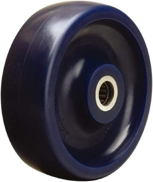 Hamilton - 6 Inch Diameter x 2 Inch Wide, Polyurethane Caster Wheel - 1,100 Lb. Capacity, 2-3/16 Inch Hub Length, 5/8 Inch Axle Diameter, Straight Roller Bearing - Apex Tool & Supply