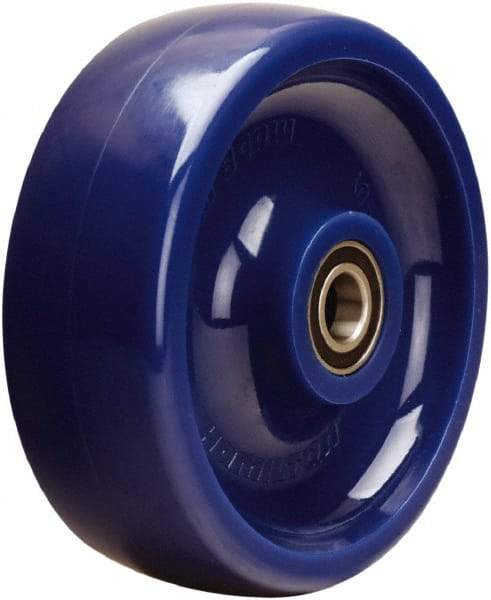 Hamilton - 6 Inch Diameter x 2 Inch Wide, Polyurethane Caster Wheel - 1,100 Lb. Capacity, 2-7/16 Inch Hub Length, 1/2 Inch Axle Diameter, Sealed Precision Ball Bearing - Apex Tool & Supply