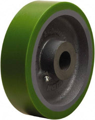 Hamilton - 8 Inch Diameter x 2 Inch Wide, Polyurethane on Cast Iron Caster Wheel - 1,500 Lb. Capacity, 2-1/4 Inch Hub Length, 1-3/16 Inch Axle Diameter, Plain Bore Bearing - Apex Tool & Supply