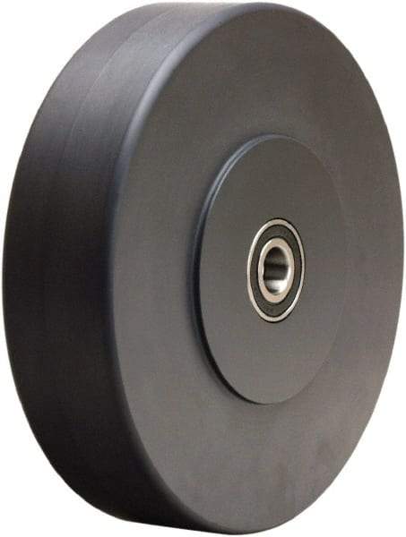Hamilton - 8 Inch Diameter x 2 Inch Wide, Nylon Caster Wheel - 2,500 Lb. Capacity, 2-1/4 Inch Hub Length, 1/2 Inch Axle Diameter, Precision Ball Bearing - Apex Tool & Supply