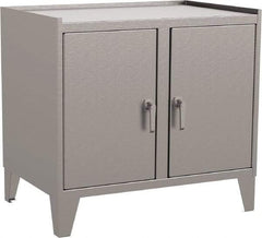Jamco - 2 Shelf Locking Storage Cabinet - Stainless Steel, 36" Wide x 18" Deep x 34" High - Apex Tool & Supply