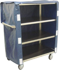 Jamco - 600 Lb Capacity, 48" Wide x 22" Long x 47" High Linen Cart - 4 Shelf, Stainless Steel, 4 Swivel Casters - Apex Tool & Supply