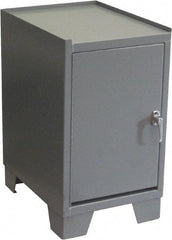 Jamco - 2 Shelf Locking Storage Cabinet - Steel, 24" Wide x 18" Deep x 33" High, Gray - Apex Tool & Supply
