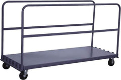 Jamco - 2,000 Lb Capacity Adjustable Sheet & Panel Truck - Steel Deck, 36" OAW, 9" Platform Height - Apex Tool & Supply