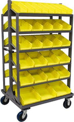 Jamco - 58 Bin Sloping Shelf - 36 Inch Overall Width x 30 Inch Overall Depth x 66 Inch Overall Height, Plastic Bins - Apex Tool & Supply