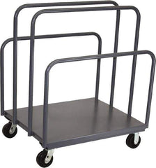 Jamco - 2,000 Lb Capacity Sheet & Panel Truck - Steel Deck, 48" OAW, 9" Platform Height, Phenolic Casters - Apex Tool & Supply