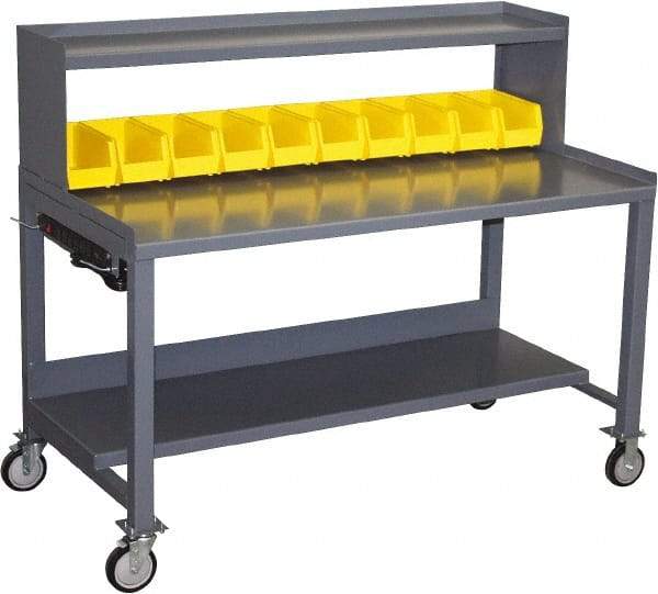 Jamco - Heavy Duty Use Workbench Mobile Work Bench - Steel, Gray, 30" Long x 60" Deep x 49" High - Apex Tool & Supply