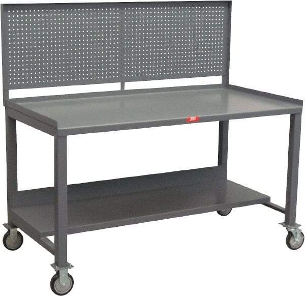 Jamco - Heavy Duty Use Workbench Mobile Work Bench - Steel, Gray, 36" Long x 60" Deep x 58" High - Apex Tool & Supply