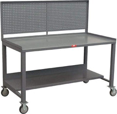 Jamco - Heavy Duty Use Workbench Mobile Work Bench - Steel, Gray, 36" Long x 60" Deep x 58" High - Apex Tool & Supply