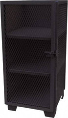 Jamco - 3 Shelf Security Storage Cabinet - Steel, 24" Wide x 24" Deep x 54" High, Black - Apex Tool & Supply