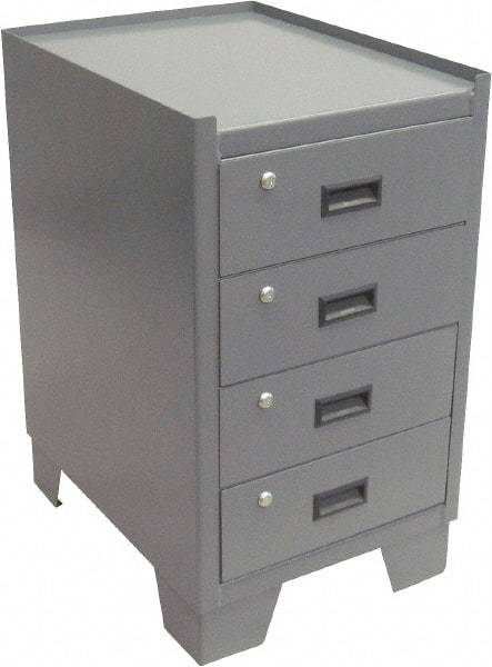 Jamco - Locking Storage Cabinet - Steel, 24" Wide x 18" Deep x 33" High, Gray - Apex Tool & Supply