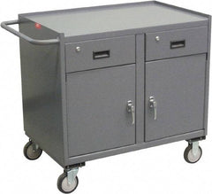 Jamco - Mobile Storage Cabinet - Steel, 36" Wide x 24" Deep x 36" High, Gray - Apex Tool & Supply