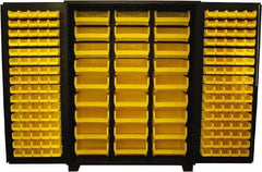 Jamco - 187 Bin Storage Cabinet - Steel, 60" Wide x 24" Deep x 78" High, Black - Apex Tool & Supply