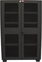 Jamco - 4 Shelf Visible Storage Cabinet - Steel, 36" Wide x 18" Deep x 78" High, Black - Apex Tool & Supply