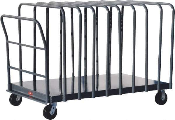 Jamco - 1,800 Lb Capacity Adjustable Panel Truck - Steel Deck, 60" OAW, 9" Platform Height - Apex Tool & Supply