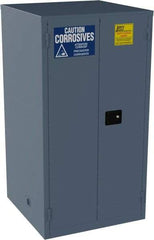 Jamco - 2 Door, 2 Shelf, Blue Steel Double Wall Safety Cabinet for Flammable and Combustible Liquids - 65" High x 34" Wide x 34" Deep, Manual Closing Door, 3 Point Key Lock, 60 Gal Capacity - Apex Tool & Supply