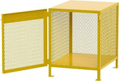 Jamco - Gas Cylinder Storage Cabinet - Steel, 40" Wide x 33" Deep x 40" High, Yellow - Apex Tool & Supply