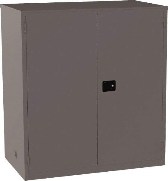 Jamco - 4 Shelf Security Storage Cabinet - Steel, 59" Wide x 34" Deep x 65" High, Gray - Apex Tool & Supply