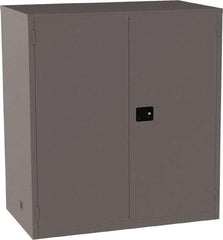 Jamco - 4 Shelf Security Storage Cabinet - Steel, 59" Wide x 34" Deep x 65" High, Gray - Apex Tool & Supply