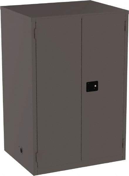 Jamco - 4 Shelf Security Storage Cabinet - Steel, 34" Wide x 43" Deep x 65" High, Gray - Apex Tool & Supply