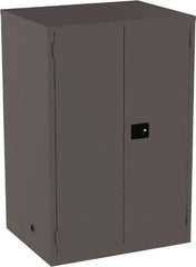 Jamco - 4 Shelf Security Storage Cabinet - Steel, 34" Wide x 43" Deep x 65" High, Gray - Apex Tool & Supply
