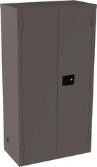 Jamco - 4 Shelf Security Storage Cabinet - Steel, 18" Wide x 34" Deep x 65" High, Gray - Apex Tool & Supply