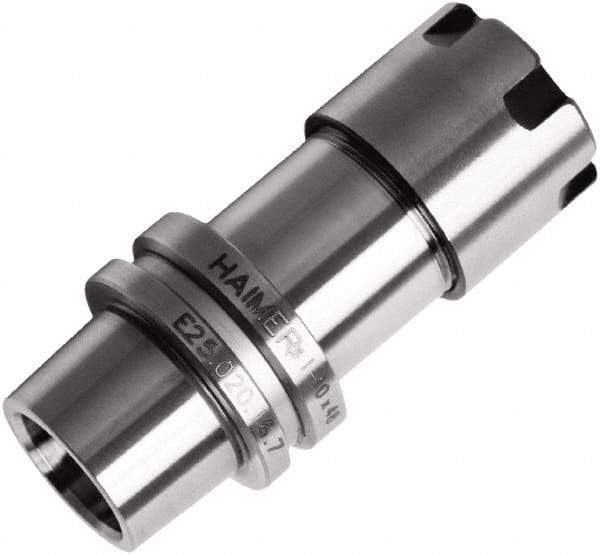 HAIMER - 0.02" to 0.39" Capacity, 48mm Projection, HSK25E Hollow Taper, ER16 Collet Chuck - 0.0001" TIR - Exact Industrial Supply
