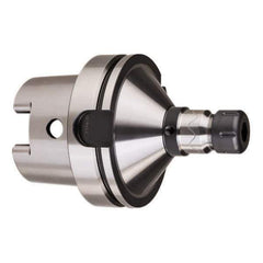 HAIMER - 1/8" to 5/8" Capacity, 7" Projection, HSK125A Hollow Taper, ER25 Collet Chuck - 0.0001" TIR - Exact Industrial Supply