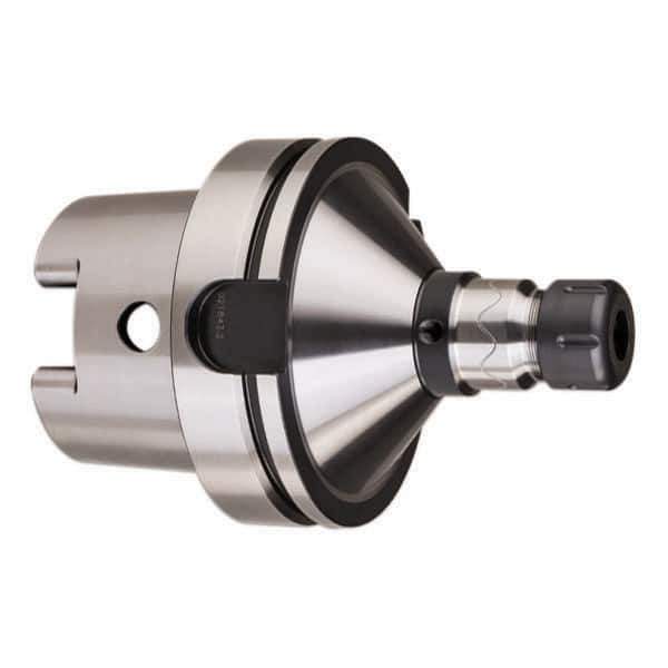 HAIMER - 2mm to 16mm Capacity, 130mm Projection, HSK125A Hollow Taper, ER25 Collet Chuck - 0.0001" TIR - Exact Industrial Supply