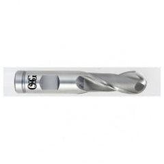 5/8'' Dia. - 3-1/2'' OAL - Bright M-42 Cobalt - Ball End SE EM - 2 FL - Apex Tool & Supply