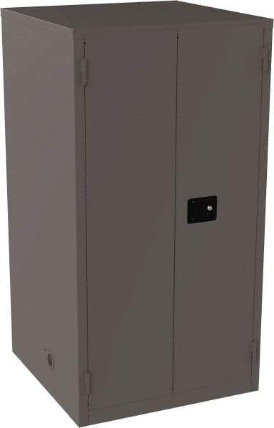 Jamco - 4 Shelf Security Storage Cabinet - Steel, 34" Wide x 34" Deep x 65" High, Gray - Apex Tool & Supply