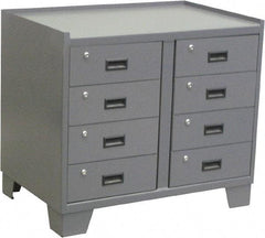 Jamco - Locking Storage Cabinet - Steel, 36" Wide x 24" Deep x 33" High, Gray - Apex Tool & Supply