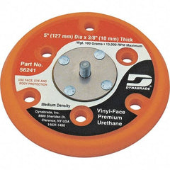 Dynabrade - 5" Diam Disc Backing Vacuum Replacement Pad - Medium Density, 13,000 RPM - Apex Tool & Supply