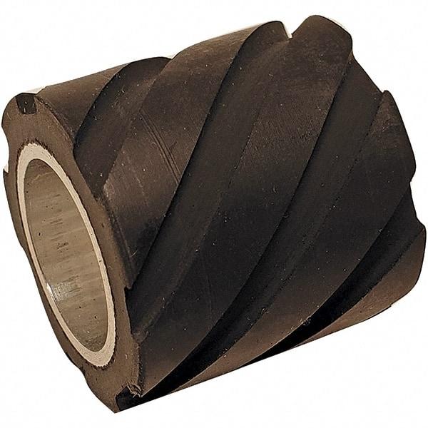 Dynabrade - 1" Diam x 5/8" Wide Contact Wheel - 5/8" Arbor Hole, Flat, 70 Duro Rubber Face - Apex Tool & Supply