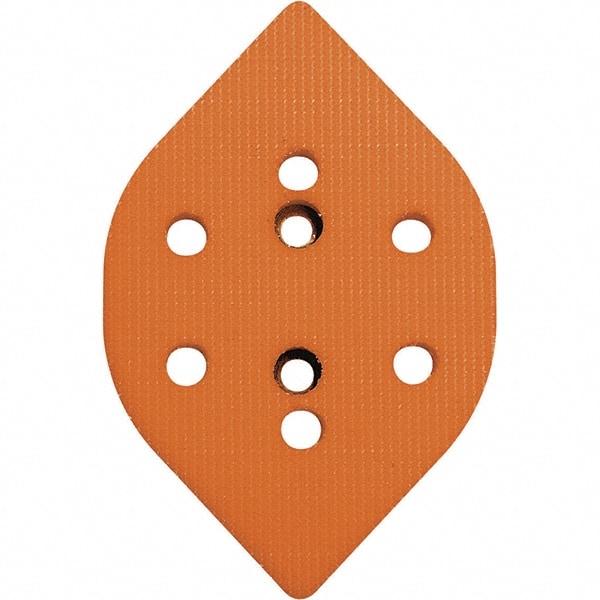 Dynabrade - Tear Drop Hook Face Backing Pad - Dynafine Compatible, Screw Attachment, Vacuum Pad, 3/8" Thick, Soft Density - Apex Tool & Supply