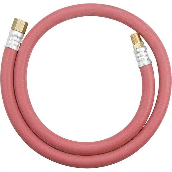 Dynabrade - 3/8" ID 3.3' Long Hose - Male/Female Ends, 90 Working psi, Red - Apex Tool & Supply
