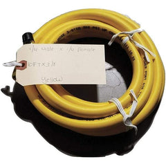 Dynabrade - 3/8" ID 10' Long Hose - Female/Male Ends, 1/4" Fitting, Red - Apex Tool & Supply