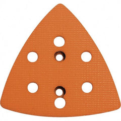 Dynabrade - Triangular Hook Face Backing Pad - Dynafine Compatible, Screw Attachment, Vacuum Pad, 3/8" Thick, Soft Density - Apex Tool & Supply
