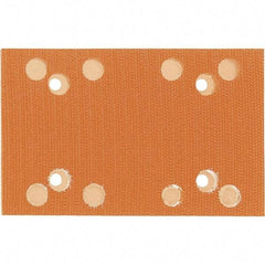 Dynabrade - 5 x 3-1/4" Rectangular Hook Face Backing Pad - Dynabug Model T Compatible, Screw Attachment, Vacuum Pad, 3/8" Thick, Medium Density, Short Nap - Apex Tool & Supply