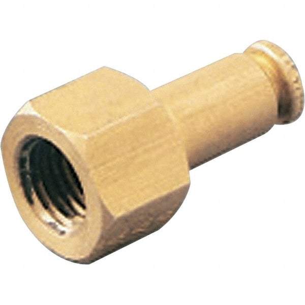 Dynabrade - 1/4 Female NPT Pneumatic Hose Press-On Swivel Fitting - 1/4" Hose ID - Apex Tool & Supply