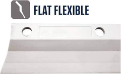 SEYMOUR-MIDWEST - 19" Rubber Blade Floor Squeegee - Threaded End, Single Edge, Gray, Use with 78255 - Apex Tool & Supply