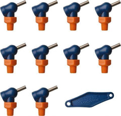 Loc-Line - 1/8" Hose Inside Diam x 5/32" Nozzle Diam, High-Pressure Coolant Hose Nozzle - NPT, for Use with Loc-Line Modular Hose System, 10 Pieces - Apex Tool & Supply